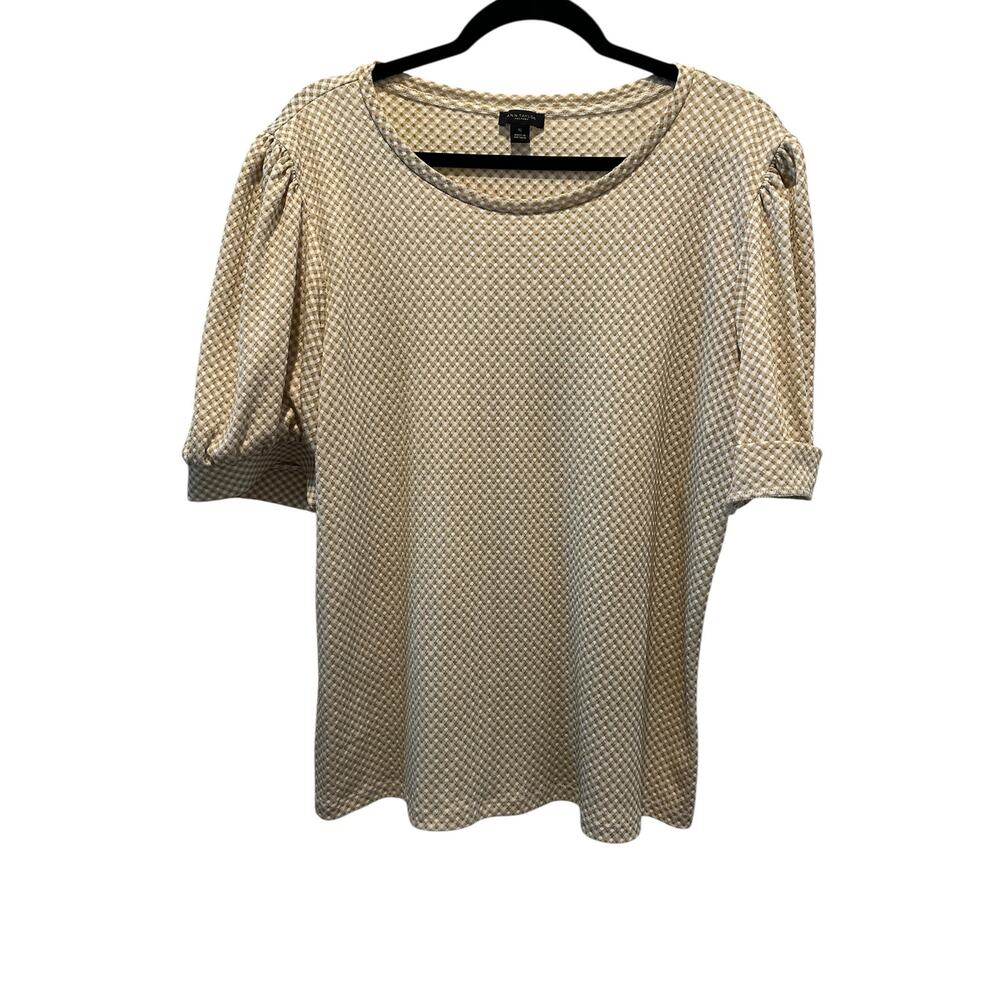 Ann Taylor Factory Puff Sleeve Knit Top – Size XL